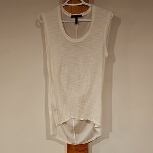 BCBG Ivory Sleeveless Top